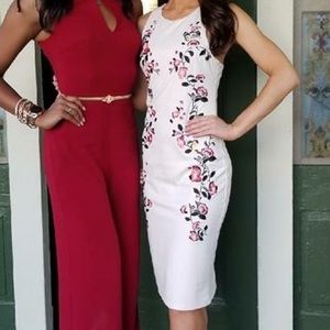 Embroidered Fitted Dress